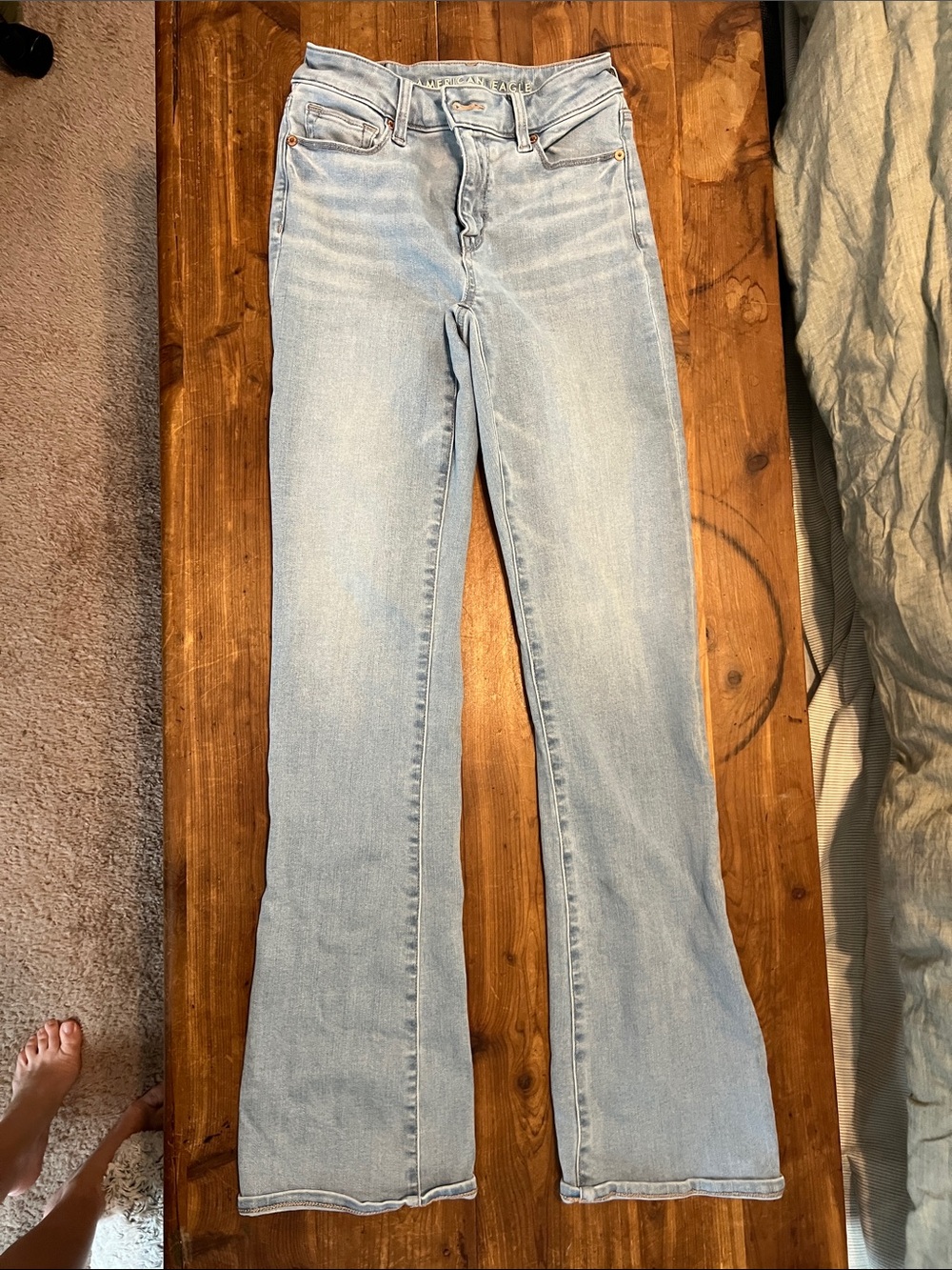 American Eagle Outfitters Light Blue Flare Jeans